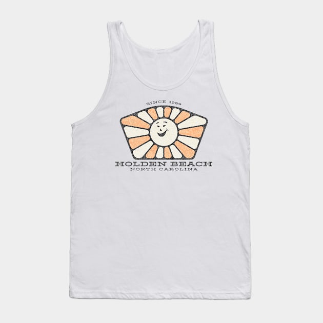 Holden Beach, NC Happy Summertime Sunshine Tank Top by Contentarama